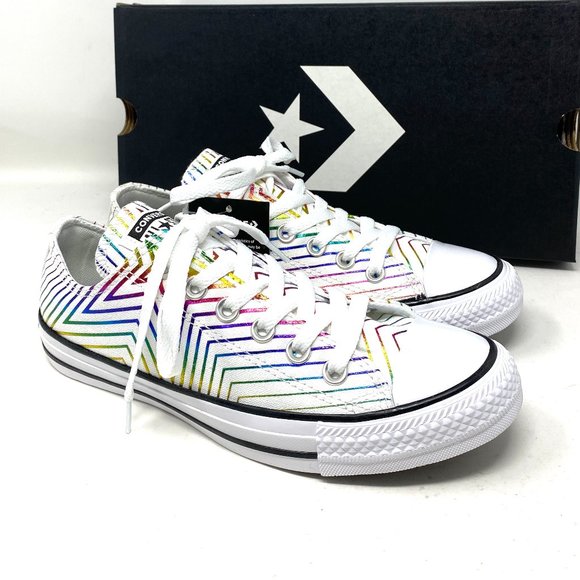 🌸Sale🌸 Converse Chuck Taylor AS Low Canvas White Multi Women Size 6 565440F - Picture 3 of 10